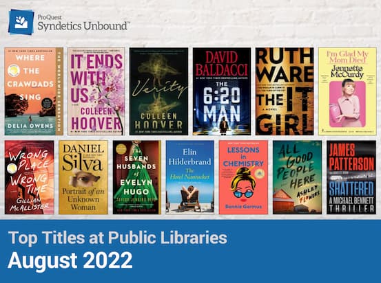 Top Titles at Public Libraries - August 2022