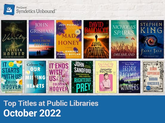Top Titles at Public Libraries - October 2022