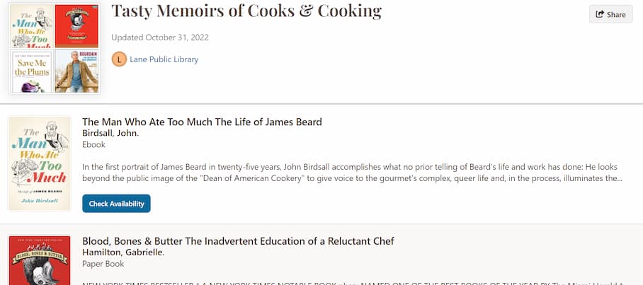 Food for Thought: Titles to get You Through the Holiday Cooking Season