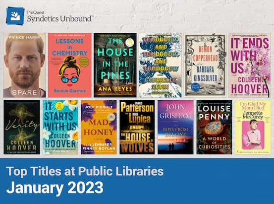 Top Titles at Public Libraries - January 2023
