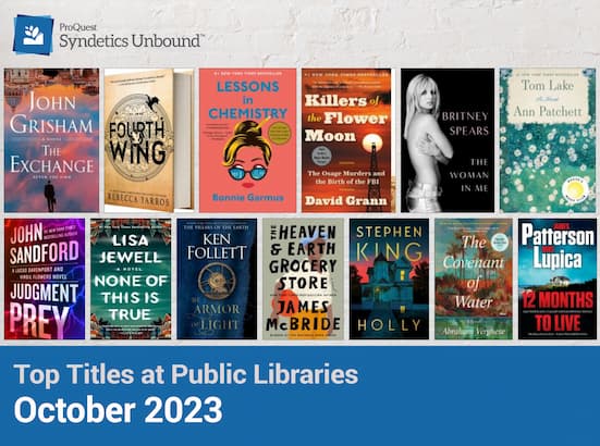 Top Titles at Public Libraries - October 2023