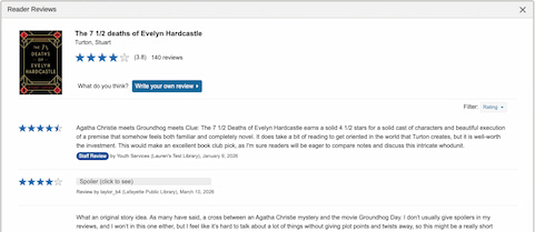 Reader Reviews Update