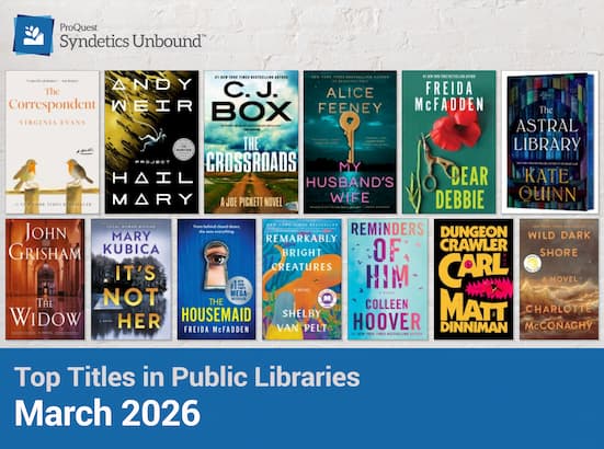Top Titles at Public Libraries - March 2026