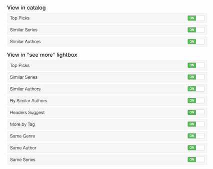 Customize You May Also Like Recommendations Display