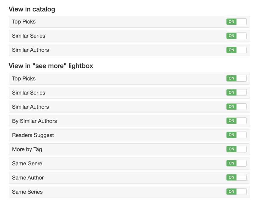You May Also Like admin config screenshot