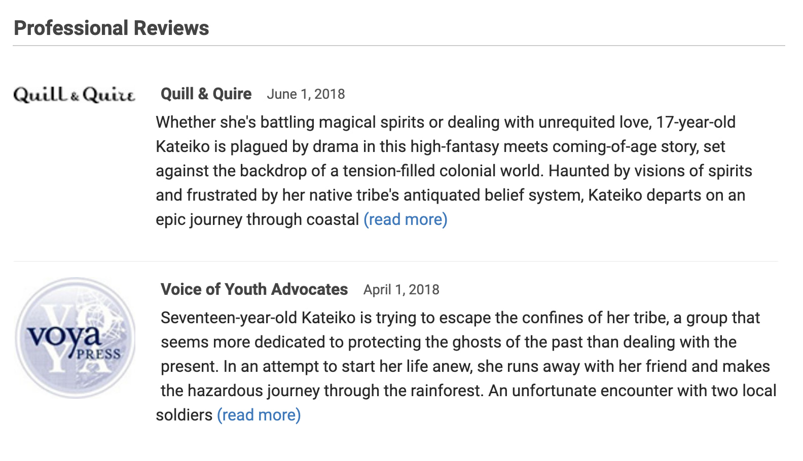 Professional Reviews screenshot
