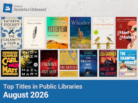 Top Titles at Public Libraries - August 2026